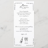 Whimsical Wedding Menu (Voorkant)