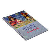 Whimsical Wedding Mona Lisa Guest Book Notitieboek (Rechterzijde)