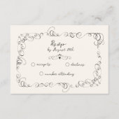 Whimsical Wedding RSVP-Kaarten Informatiekaartje (Voorkant)