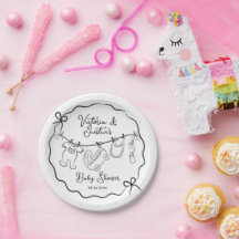 Whimsical Welkom Baby shower waslijn