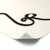 Whimsical Welkom Baby shower waslijn Poster (Hoek)