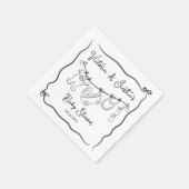 Whimsical Welkom Baby shower waslijn Servet (Hoek)