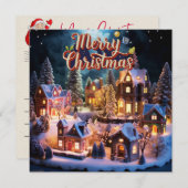 Whimsical Wensen Kerstmis Kaart Notitiekaartje (Voorkant / Achterkant)