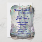 Whimsical Westerne laarzen met bloemencharme Kaart (Voorkant)