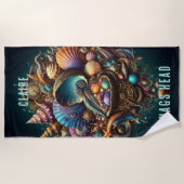 WHIMSICAL WHACKY STEAMPUNK JEWELTONE SCALLOP SHELL STRANDLAKEN (Voorkant)