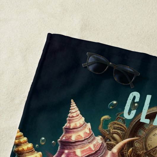 WHIMSICAL WHACKY STEAMPUNK JEWELTONE SCALLOP SHELL STRANDLAKEN (In situ)