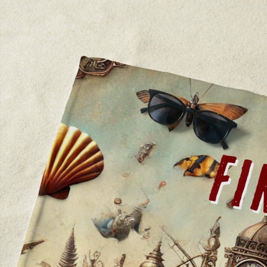 WHIMSICAL WHACKY STEAMPUNK SCALLOP SHELL - TAN STRANDLAKEN (In situ)