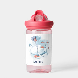 Whimsical Whale and Fishes Kinder Waterfles