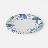 Whimsical Whales Verjaardagsfeestje Papier Bord (Gekanteld)