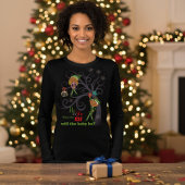 Whimsical What the Elf Will the Baby Be? Tri-Blend Shirt