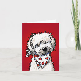 Whimsical Wheaten Terrier Bedankkaart