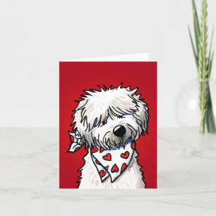 Whimsical Wheaten Terrier Bedankkaart