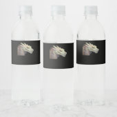 Whimsical Whimsigoth Fantasy Art Waterfles Etiket (Flessen)