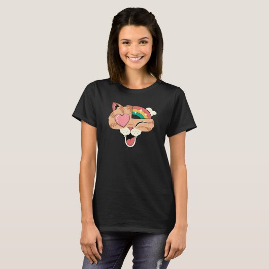 Whimsical Whiskers II T-shirt (Voorkant volledig)