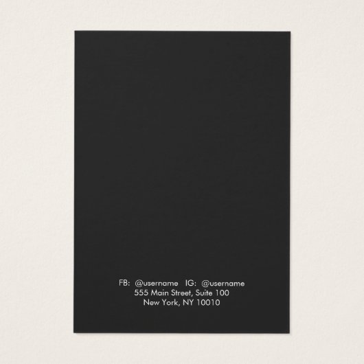 Whimsical White Bokeh Earring Display Card Visitekaartjes (Achterkant)