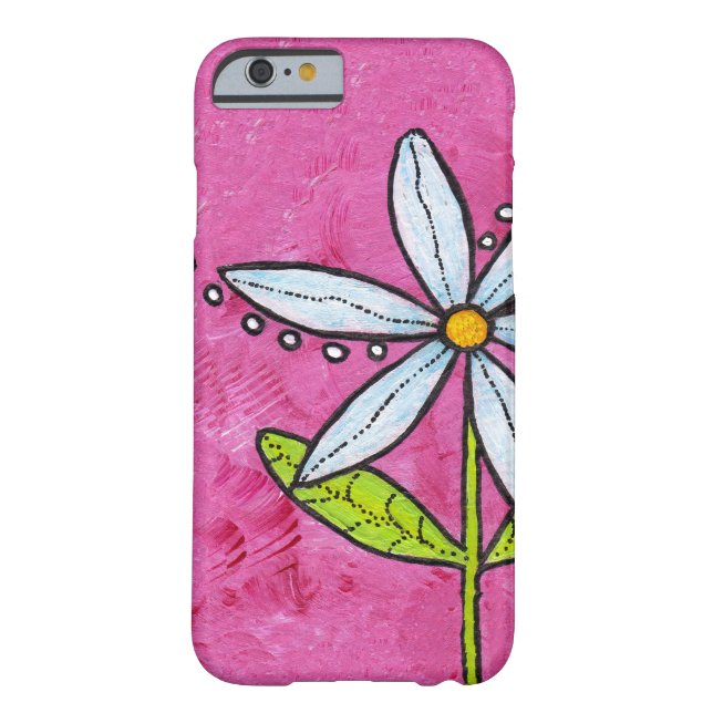 Whimsical White Daisy Flower Pink Case-Mate iPhone Case (Achterkant)