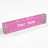 Whimsical White Daisy Flower Pink Naambordje