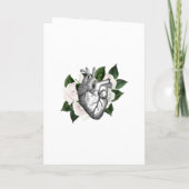 Whimsical White Floral Gothic Wedding Programma (Achterkant)