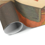 Whimsical White Rabbit Hearts Enchanted Wonderland Cadeaupapier (Rol Hoek)