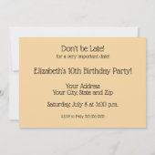 Whimsical White Rabbit Hearts Enchanted Wonderland Kaart (Achterkant)