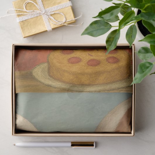 Whimsical White Rabbit Hearts Enchanted Wonderland Tissuepapier (Geschenk)