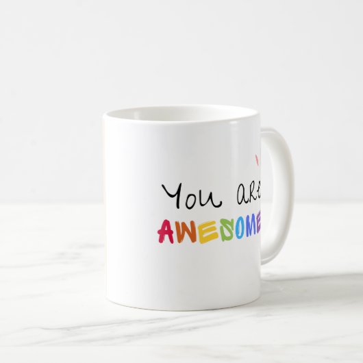 Whimsical White Rabbit Life Mok (Voorkant rechts)