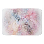 Whimsical White waterverf mandala design Badmat (Voorkant)