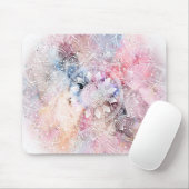 Whimsical White waterverf mandala design Muismat (Met muis)