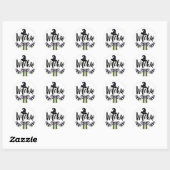 Whimsical Wicked Witchy Witch Halloween Ronde Sticker (Vel)
