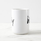 Whimsical Wifey Brush Script Tekst voor Haar Koffiemok (Center)