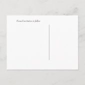 Whimsical Wijnglazen Save The Date Wedding Aankondigingskaart (Achterkant)