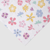 Whimsical Wildbloemen Floral Pattern Tissuepapier (Detail)