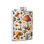 Whimsical wilde paddenstoelen heupfles (Rechts)