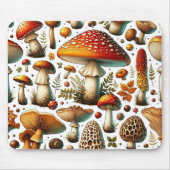 Whimsical wilde paddenstoelen muismat (Voorkant)