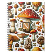 Whimsical wilde paddenstoelen notitieboek (Voorkant)