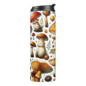 Whimsical wilde paddenstoelen thermosbeker (Gedraaid links)