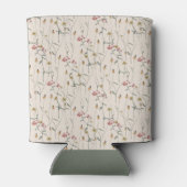 Whimsical Wildebloem Bloemstuk Aangepaste Bruiloft Blikjeskoeler (Achterkant)