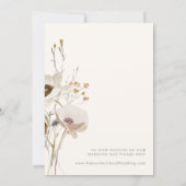 Whimsical Wildflower | Aankondiging Sage Elopement (Achterkant)