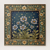 Whimsical Wildflower Avond Art Nouveau Stijl Legpuzzel (Verticaal)