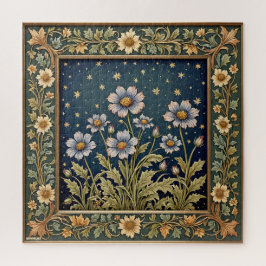 Whimsical Wildflower Avond Art Nouveau Stijl Legpuzzel