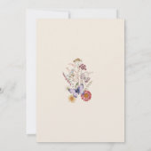 Whimsical Wildflower Baby in Bloom Invitation Kaart (Achterkant)