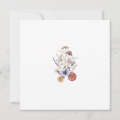 Whimsical Wildflower Baby in Bloom Invitation Kaart (Achterkant)