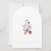 Whimsical Wildflower Baby in Bloom Invitation Kaart (Achterkant)