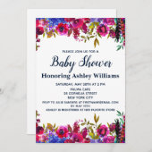 Whimsical Wildflower Baby shower Botanisch Wit Kaart (Voorkant / Achterkant)