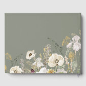 Whimsical Wildflower Bedow | Sage Green Wedding Gastenboek (Achterkant)