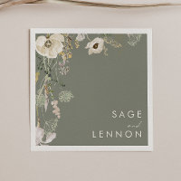 Whimsical Wildflower Bedow | Sage Green Wedding