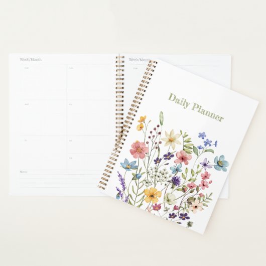 Whimsical Wildflower Bloom Colorful Spring Planner (Display)