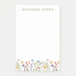 Whimsical Wildflower Bloom Colorful Spring Post-it® Notes