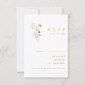 Whimsical Wildflower Bouquet Song Request RSVP Kaartje (Voorkant)
