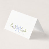 Whimsical wildflower Bow Baby shower plaatskaart Kaart (Voorkant)